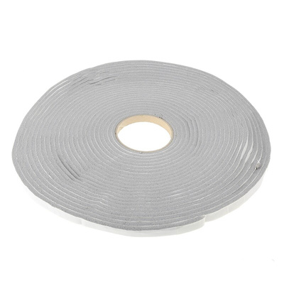 RS PRO Grey Foam Tape, 12mm x 15m, 6mm Thick