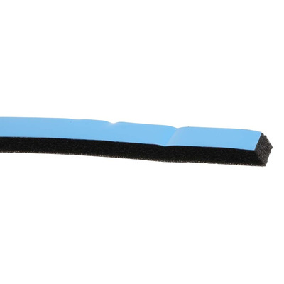 RS PRO Black Foam Tape, 9mm x 31m, 3.2mm Thick