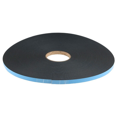 RS PRO Black Foam Tape, 12mm x 31m, 3.2mm Thick
