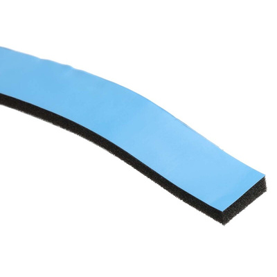 RS PRO Black Foam Tape, 12mm x 31m, 3.2mm Thick