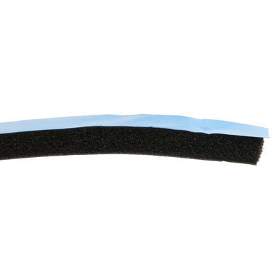 RS PRO Black Foam Tape, 12mm x 15m, 4.8mm Thick