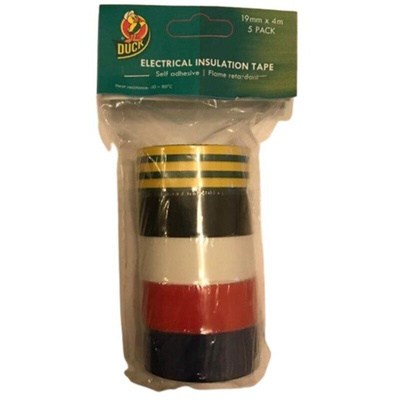 DUCK TAPE Duck Tape Assorted PVC Electrical Insulation Tape, 19mm x 4m