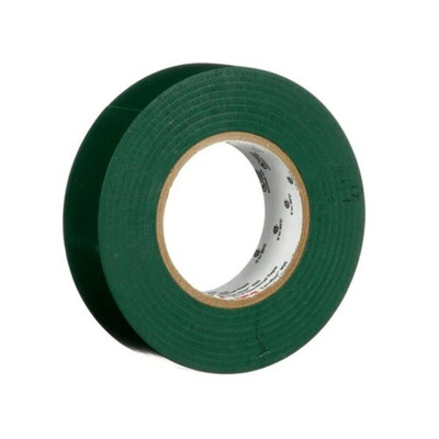 3M Temflex Green Vinyl Electrical Tape, 19mm x 20m
