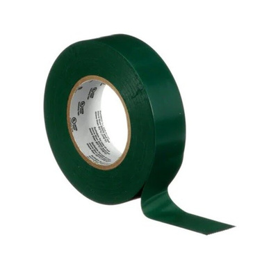 3M Temflex Green Vinyl Electrical Tape, 19mm x 20m