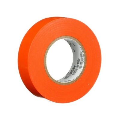 3M Temflex 155 Orange Vinyl Electrical Tape, 19mm x 20m
