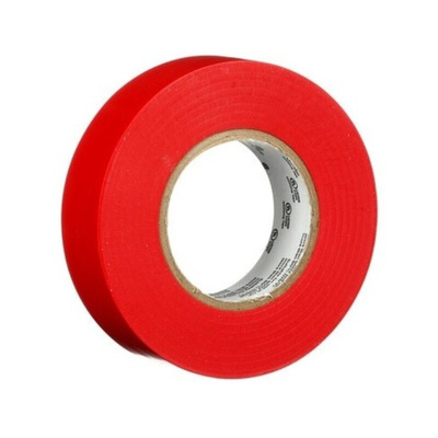3M Temflex 165 Red Vinyl Electrical Tape, 15mm x 10m