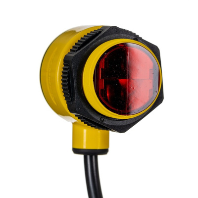 Banner Retroreflective Photoelectric Sensor, Barrel Sensor, 50 mm → 6 m Detection Range