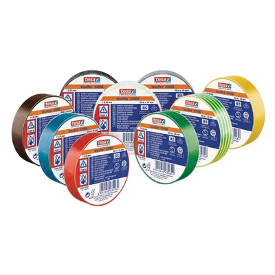 Tesa SPVC ELECTRICAL Green PVC Electrical Insulation Tape, 15mm x 10m