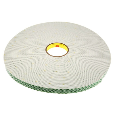 3M SCOTCH 4008, 4008 White Foam Tape, 19mm x 33m, 3.2mm Thick