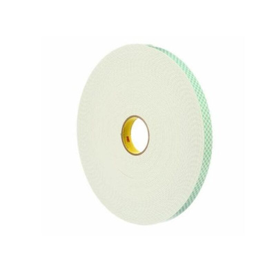 3M SCOTCH 4008, 4008 White Foam Tape, 25mm x 33m, 3.2mm Thick