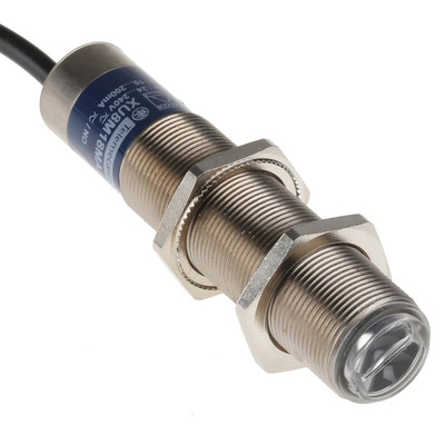 Telemecanique Sensors Diffuse Photoelectric Sensor, Barrel Sensor, 120 mm Detection Range