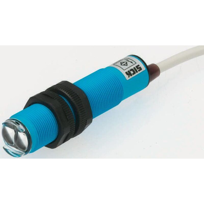 Sick Retroreflective Photoelectric Sensor, Barrel Sensor, 5 mm → 3.5 m Detection Range