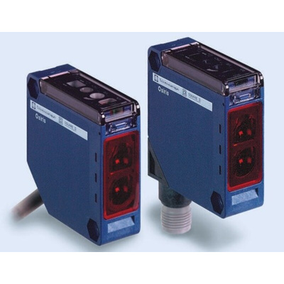 Telemecanique Sensors Diffuse Photoelectric Sensor, Compact Sensor, 1 m Detection Range