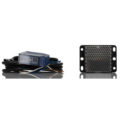Telemecanique Sensors Retroreflective Photoelectric Sensor, Compact Sensor, 1.5 m Detection Range