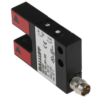 BALLUFF Through Beam Photoelectric Sensor, Fork Sensor, 10 mm Detection Range