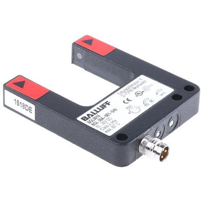 BALLUFF Through Beam Photoelectric Sensor, Fork Sensor, 30 mm Detection Range