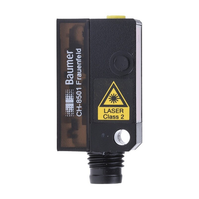 Baumer Diffuse Photoelectric Sensor, Block Sensor, 3 mm → 150 mm Detection Range