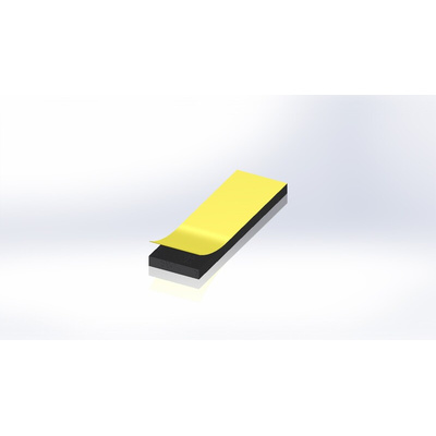 RS PRO Black Foam Tape, 15mm x 10m, 3mm Thick