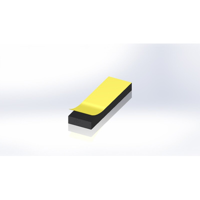 RS PRO Black Foam Tape, 15mm x 10m, 5mm Thick