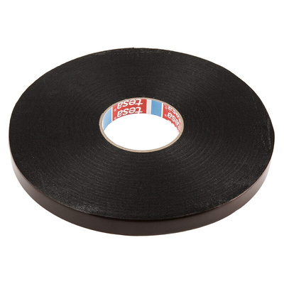 Tesa 62934 Black Adhesive Foam Tape, 19mm x 50m, 0.8mm Thick