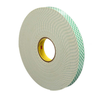 3M 4026 White Foam Tape, 19mm x 33m, 1.6mm Thick