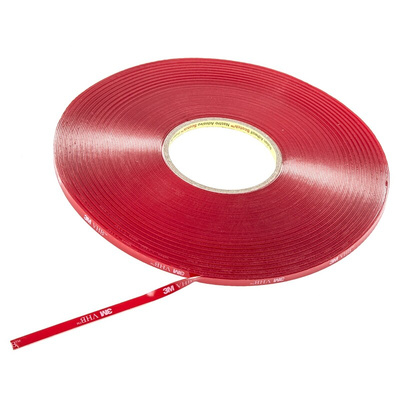 3M 4910F, VHB™ Clear Foam Tape, 6mm x 33m, 1mm Thick