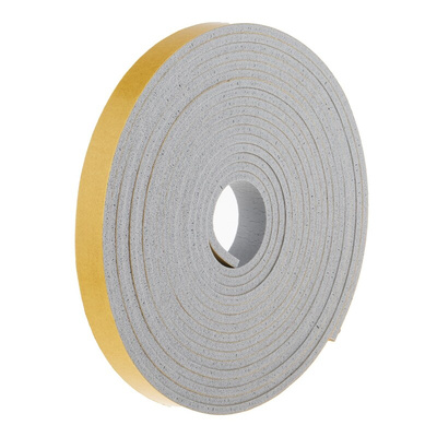 RS PRO Grey Foam Tape, 15mm x 5m, 3.2mm Thick
