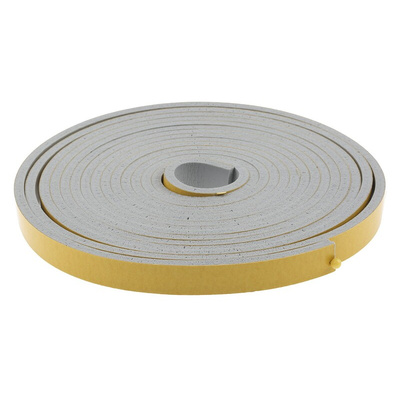 RS PRO Grey Foam Tape, 15mm x 5m, 4.8mm Thick