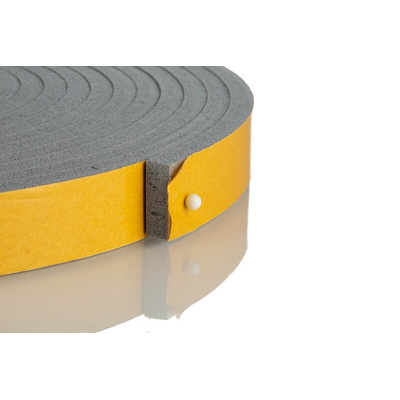 RS PRO Grey Foam Tape, 20mm x 5m, 6.4mm Thick