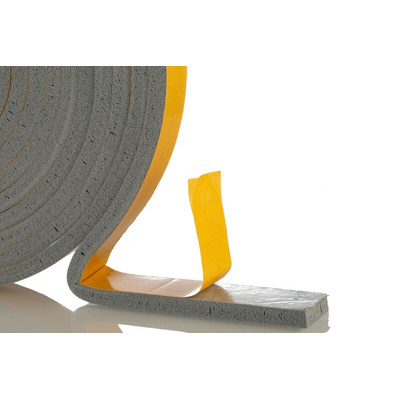 RS PRO Grey Foam Tape, 20mm x 5m, 6.4mm Thick