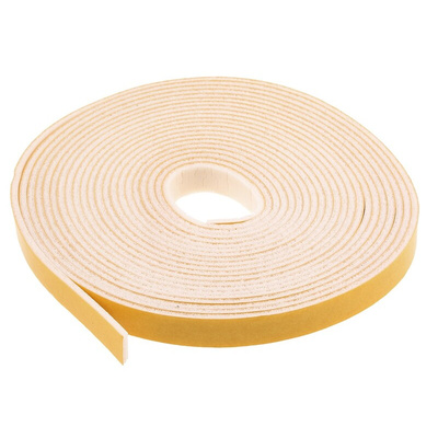 RS PRO White Foam Tape, 12mm x 6m, 2.4mm Thick