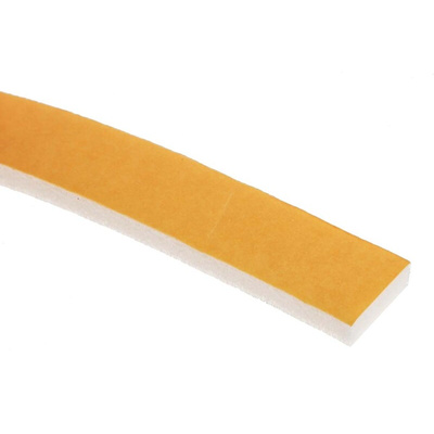 RS PRO White Foam Tape, 15mm x 6m, 4.8mm Thick