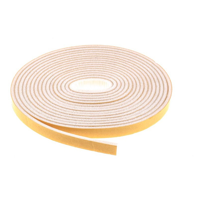 RS PRO White Foam Tape, 15mm x 6m, 4.8mm Thick