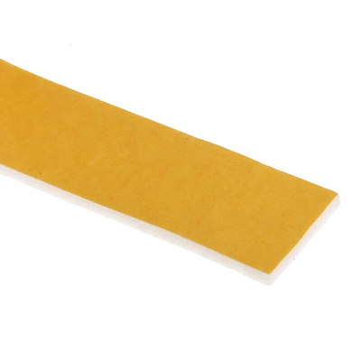 RS PRO White Foam Tape, 25mm x 6m, 3.2mm Thick