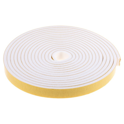 RS PRO White Foam Tape, 20mm x 6m, 6.4mm Thick