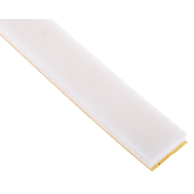 RS PRO White Foam Tape, 20mm x 6m, 6.4mm Thick