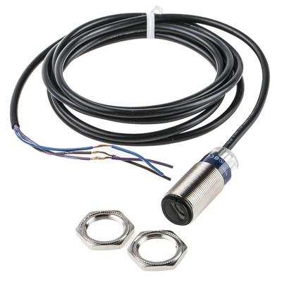 Telemecanique Sensors Through Beam Photoelectric Sensor, Barrel Sensor, 15 m Detection Range