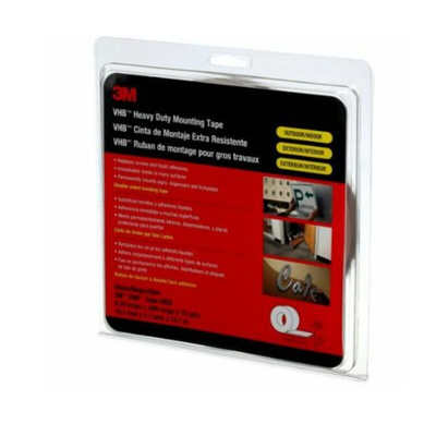 3M 5952F, VHB™ Black Foam Tape, 19mm x 14m, 1.1mm Thick
