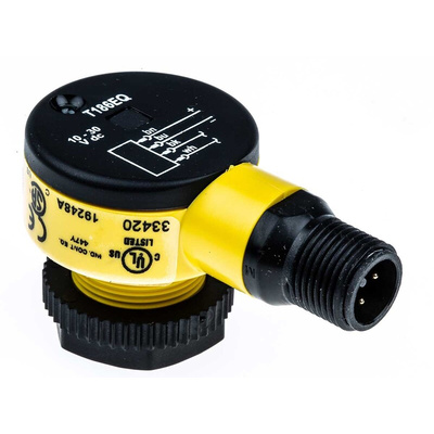 Banner Through Beam Photoelectric Sensor, Barrel Sensor, 20 m Detection Range