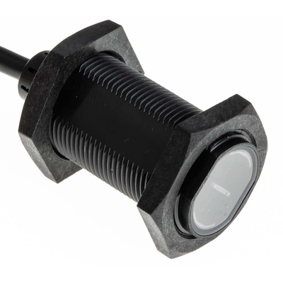 Omron Diffuse Photoelectric Sensor, Barrel Sensor, 100 mm Detection Range