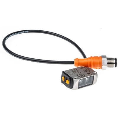 ifm electronic Diffuse Photoelectric Sensor, Block Sensor, 2 mm → 200 mm Detection Range