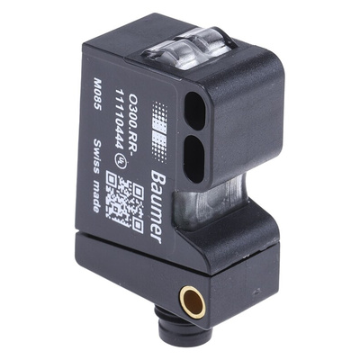 Baumer Retroreflective Photoelectric Sensor, Block Sensor, 0 → 4 m Detection Range