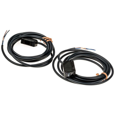 Omron Through Beam Photoelectric Sensor, Block Sensor, 15 mm Detection Range