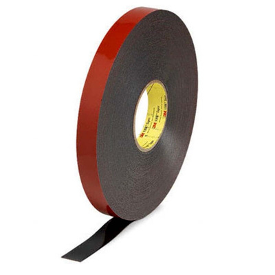 3M 5952F, VHB™ Black Foam Tape, 25mm x 33m, 1.1mm Thick