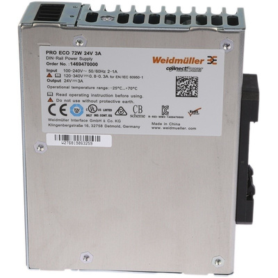 Weidmuller PRO ECO DIN Rail Power Supply with Compact Size, Easy to Maintain, Flexible, High Efficiency 85 →