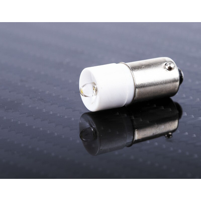 RS PRO White LED Indicator Lamp, 230V ac, BA9s Base, 10mm Diameter, 410mcd