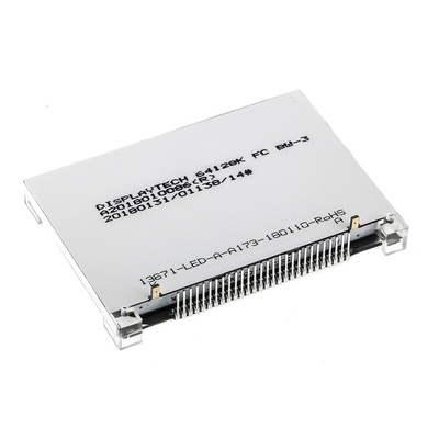 Displaytech 64128K-FC-BW-3 Graphic LCD Display, Black on White, Transflective
