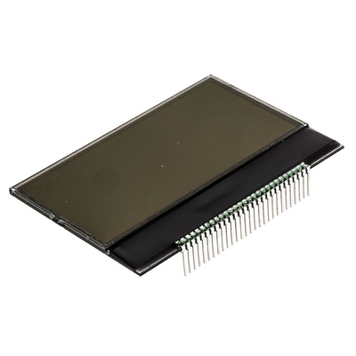 Displaytech 64128K-COG-BA-BC Graphic LCD Display, Yellow on Green, Reflective