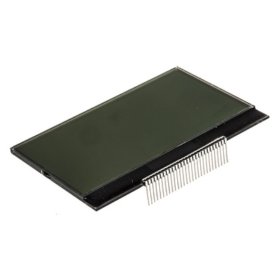 Displaytech 64128M-COG-FA-BC Graphic LCD Display, Black on, Reflective