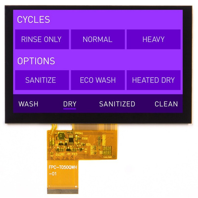 Displaytech DT050TFT TFT LCD Colour Display, 5in, 800 x 480pixels